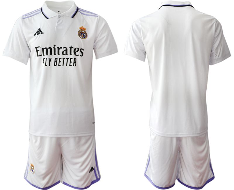Men 2022-2023 Club Real Madrid home white blank Soccer Jersey